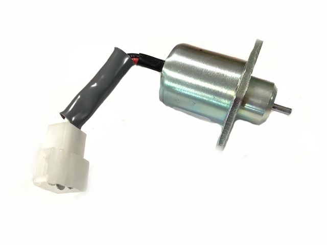 Kubota Fuel Stop Solenoid -  3pin (short body) 17454-60010