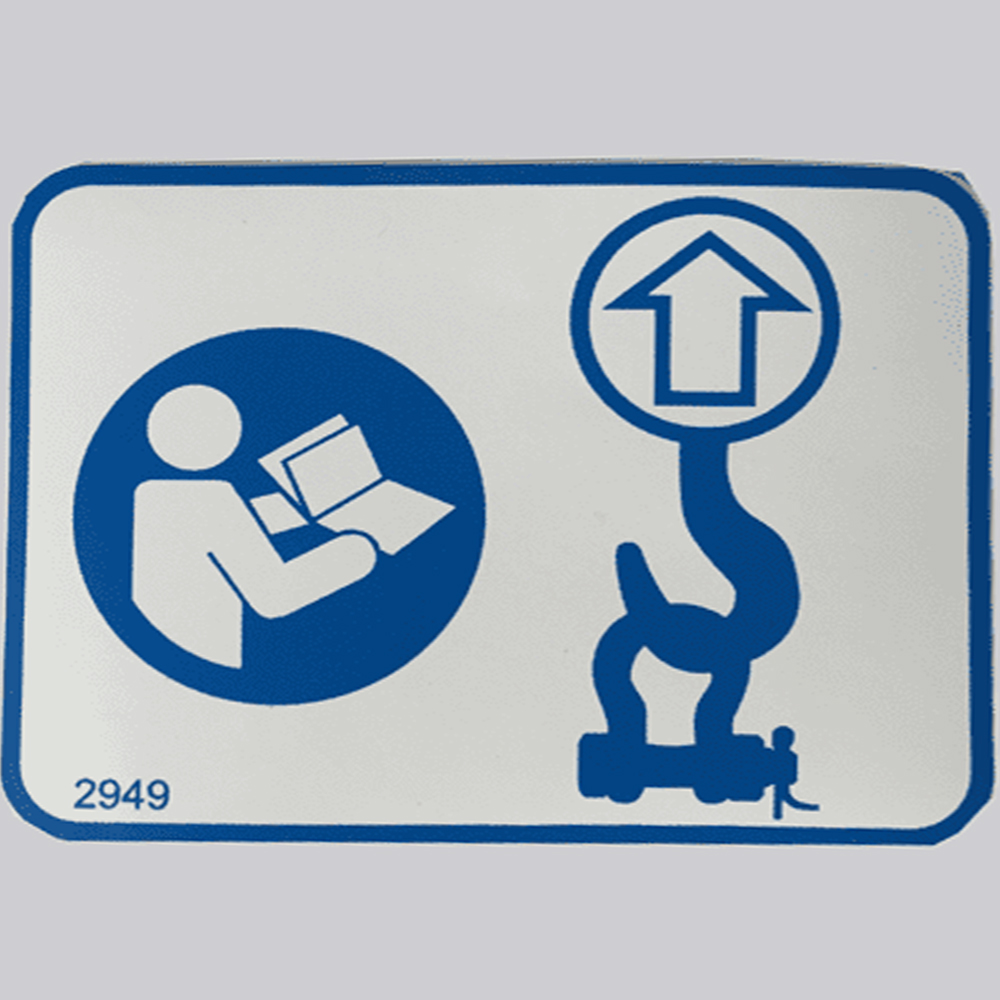 Timberwolf Decal Safety Note Lifting Eye Sticker