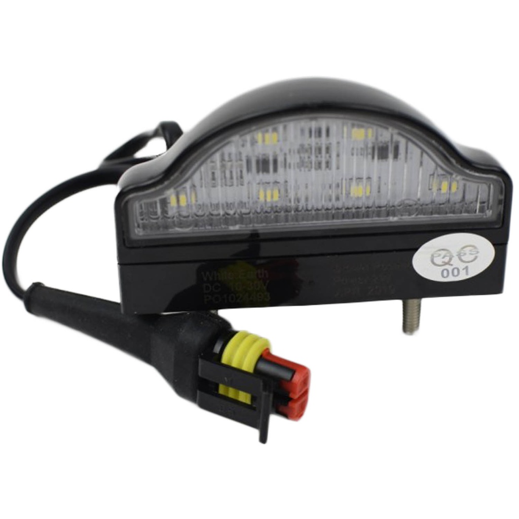10-30V LED Numberplate Lamp Plus S/Seal Plug