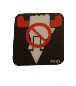 Decal -Safety Bar &quot;Do not Pull&quot;