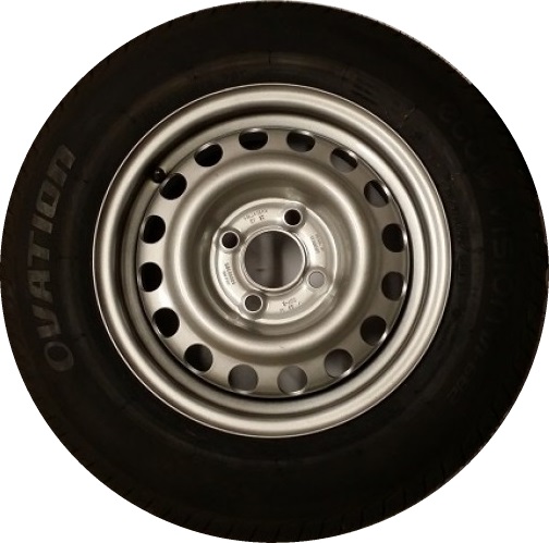 [WH200] Wheel and Tyre 165 4 stud Timberwolf 125/150 