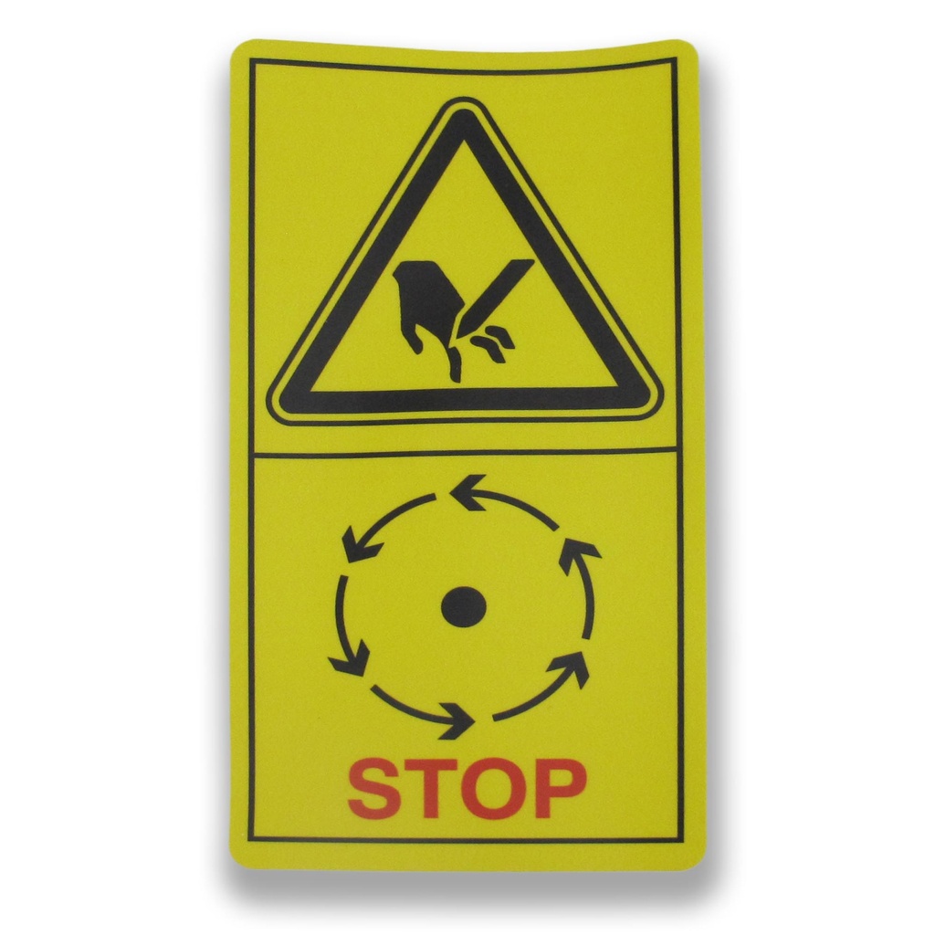 Forst Warning Stop - Cut Fingers off Decal | Spectrum Plant - Russell's Arb